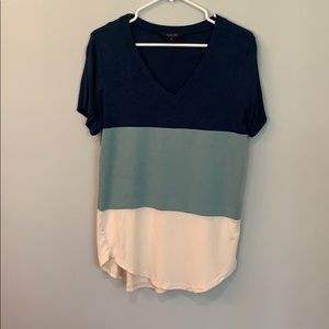 Color-block soft tunic